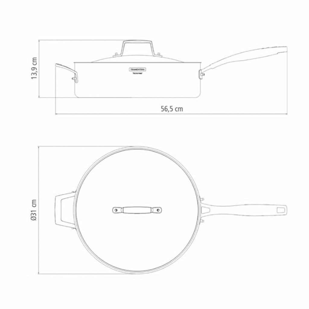 SARTEN TRAMONTINA 62140/300 GRANO 30CM