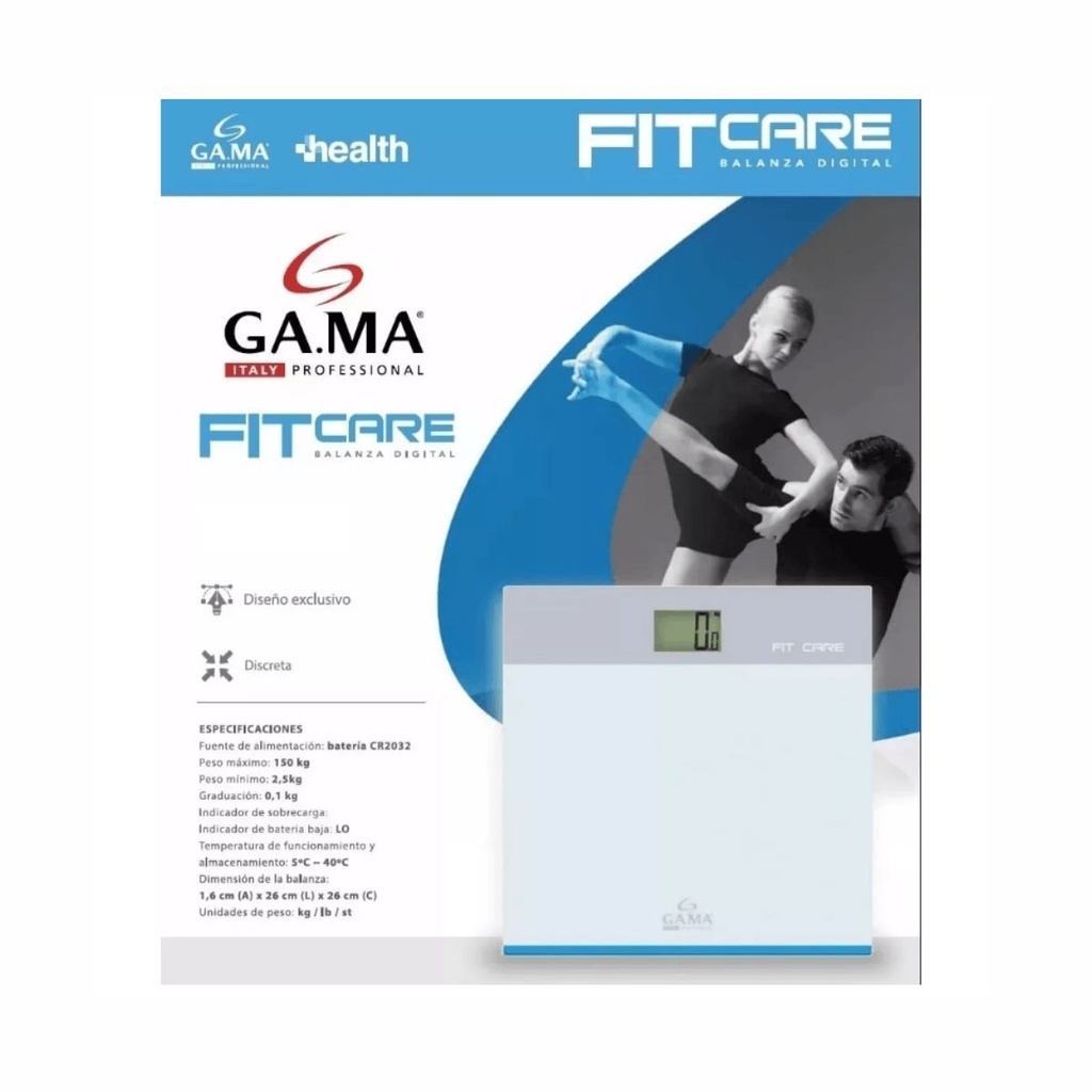 BALANZA CORPORAL GAMA FIT CARE DIGITAL