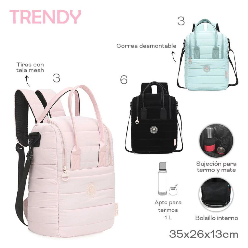 BOLSO MATERO TRENDY 17483 CELESTE