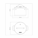 OLLA TRAMONTINA 62285/240 UNA 24CM