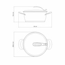 OLLA TRAMONTINA 62363/240 VENTURA 24CM