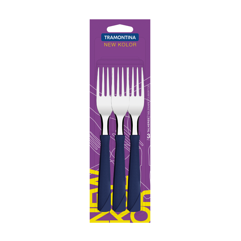 PACK TRAMONTINA NEW KOLOR AZUL 12 PZS