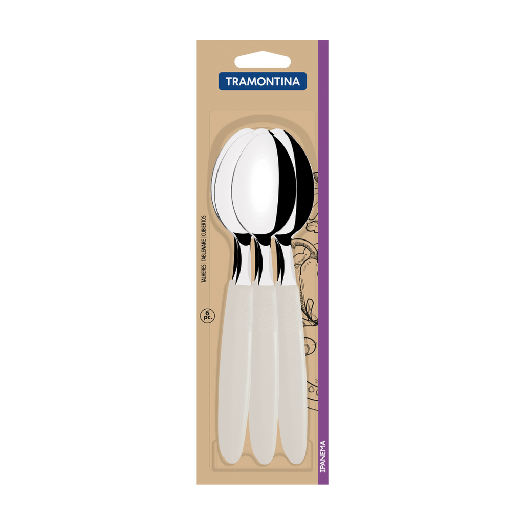 PACK TRAMONTINA IPANEMA GRIS 24 PZS