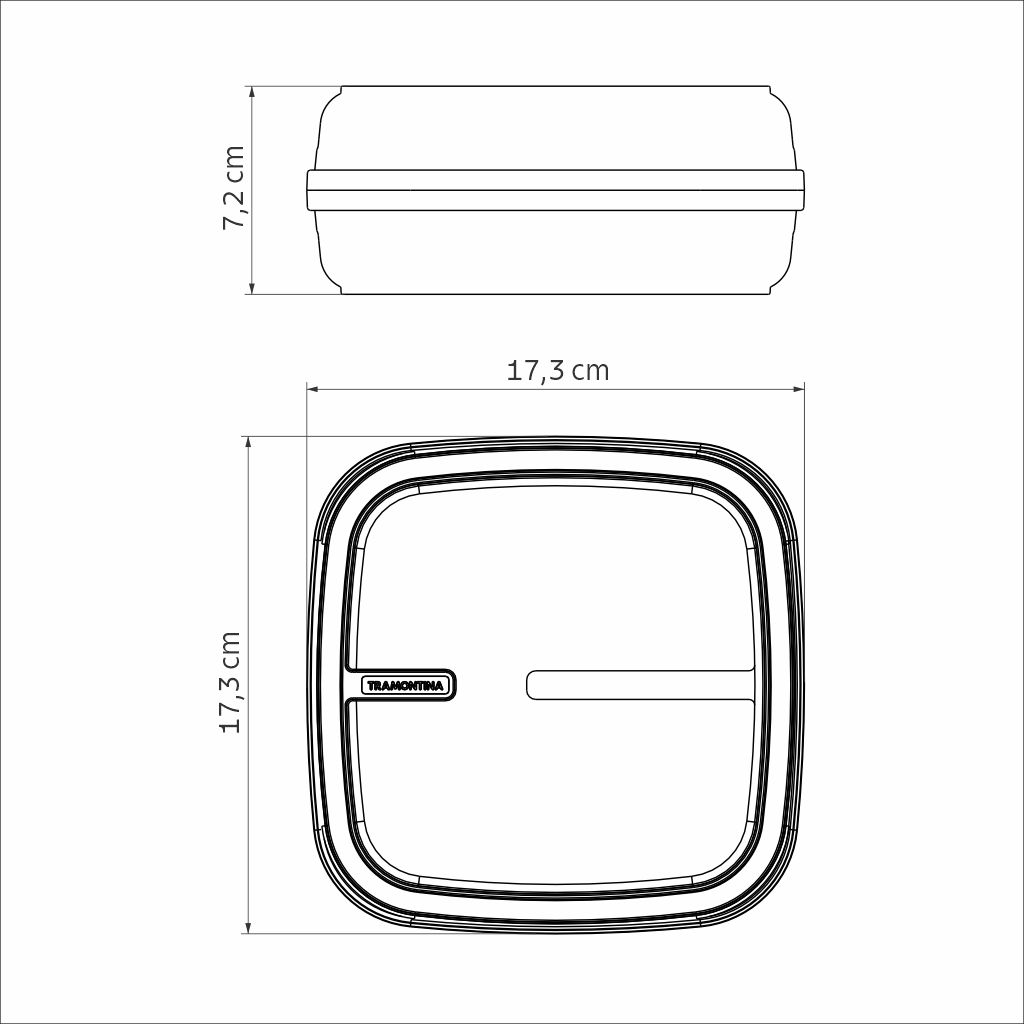 CONTENEDOR TRAMONTINA 25469/030 MIX COLOR 1300ML