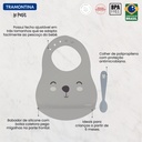 KIT BABERO + CUCHARA INFANTIL TRAMONTINA 23797/604 LE PETIT 2PZS