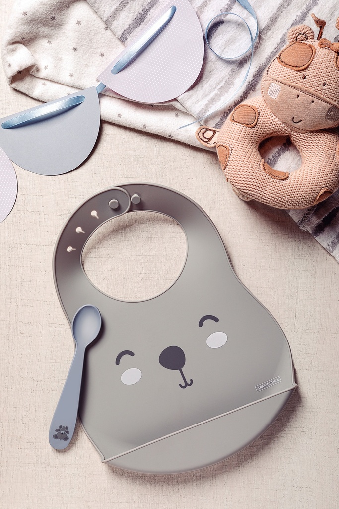 KIT BABERO + CUCHARA INFANTIL TRAMONTINA 23797/604 LE PETIT 2PZS