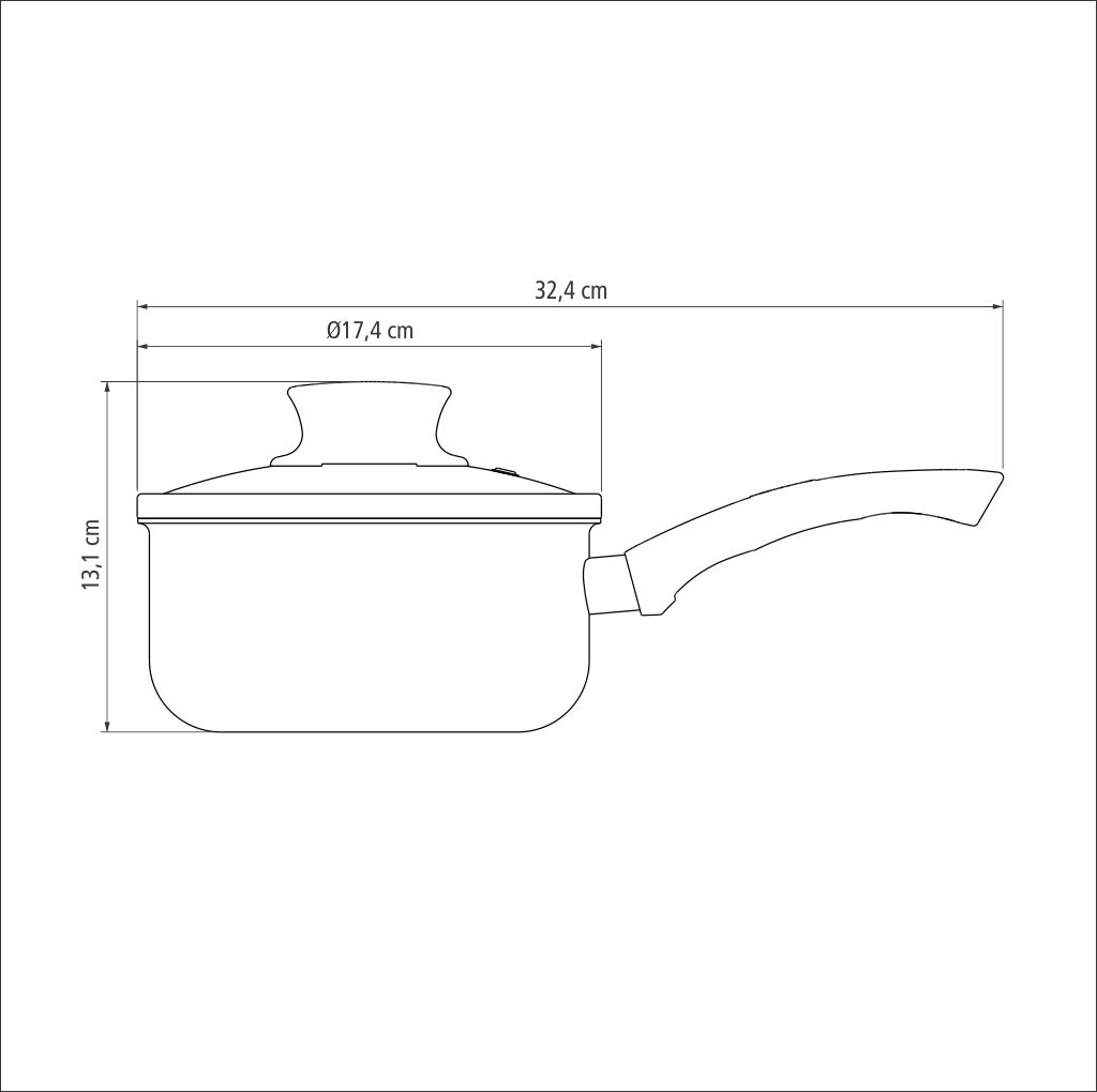 OLLA TRAMONTINA 28525/616 PARIS 16CM
