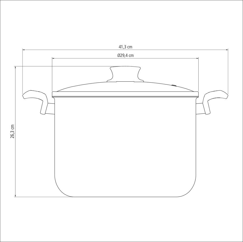 OLLA TRAMONTINA 28530/628 PARIS 28CM