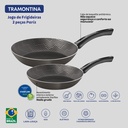 JUEGO DE SARTENES TRAMONTINA 28599/600 PARIS 2PZS