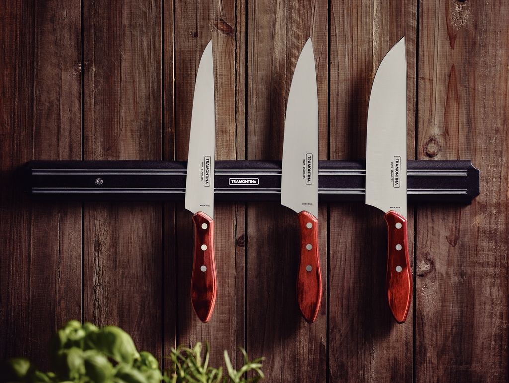 CUCHILLO PARA CARNE TRAMONTINA 21189/178  POLYWOOD ROJO 8"