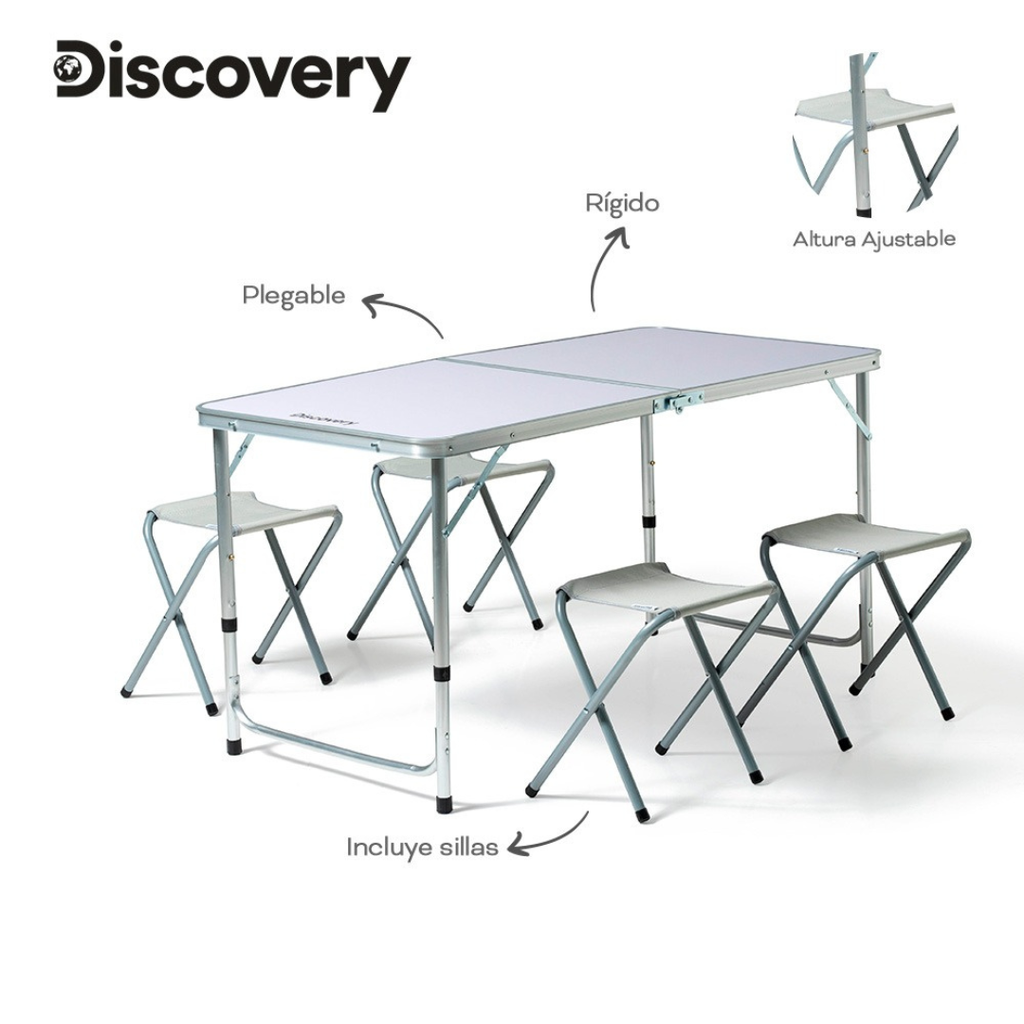 SET CAMPING DISCOVERY 17895 BLANCO