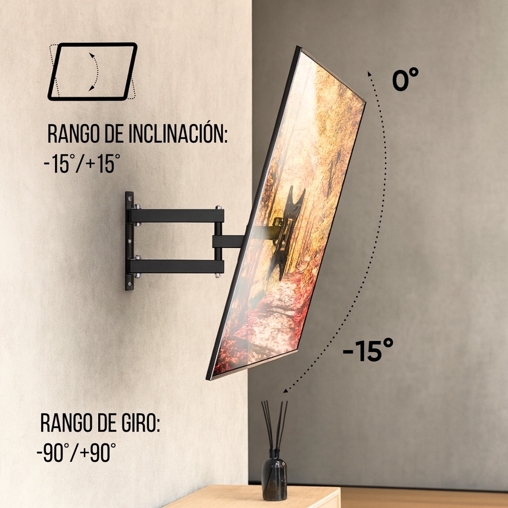 SOPORTE DE TV NIVIKO NVK68-443 C/BRAZO 26-52"