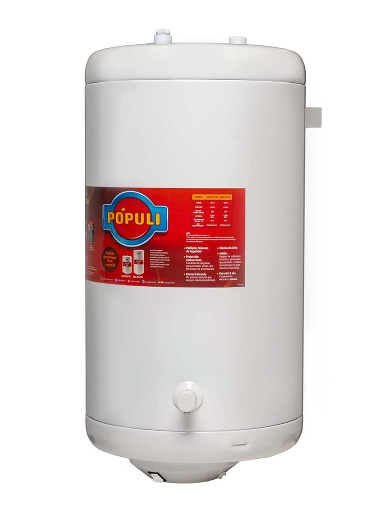 TERMOTANQUE POPULI 70 ELEC C/SUP