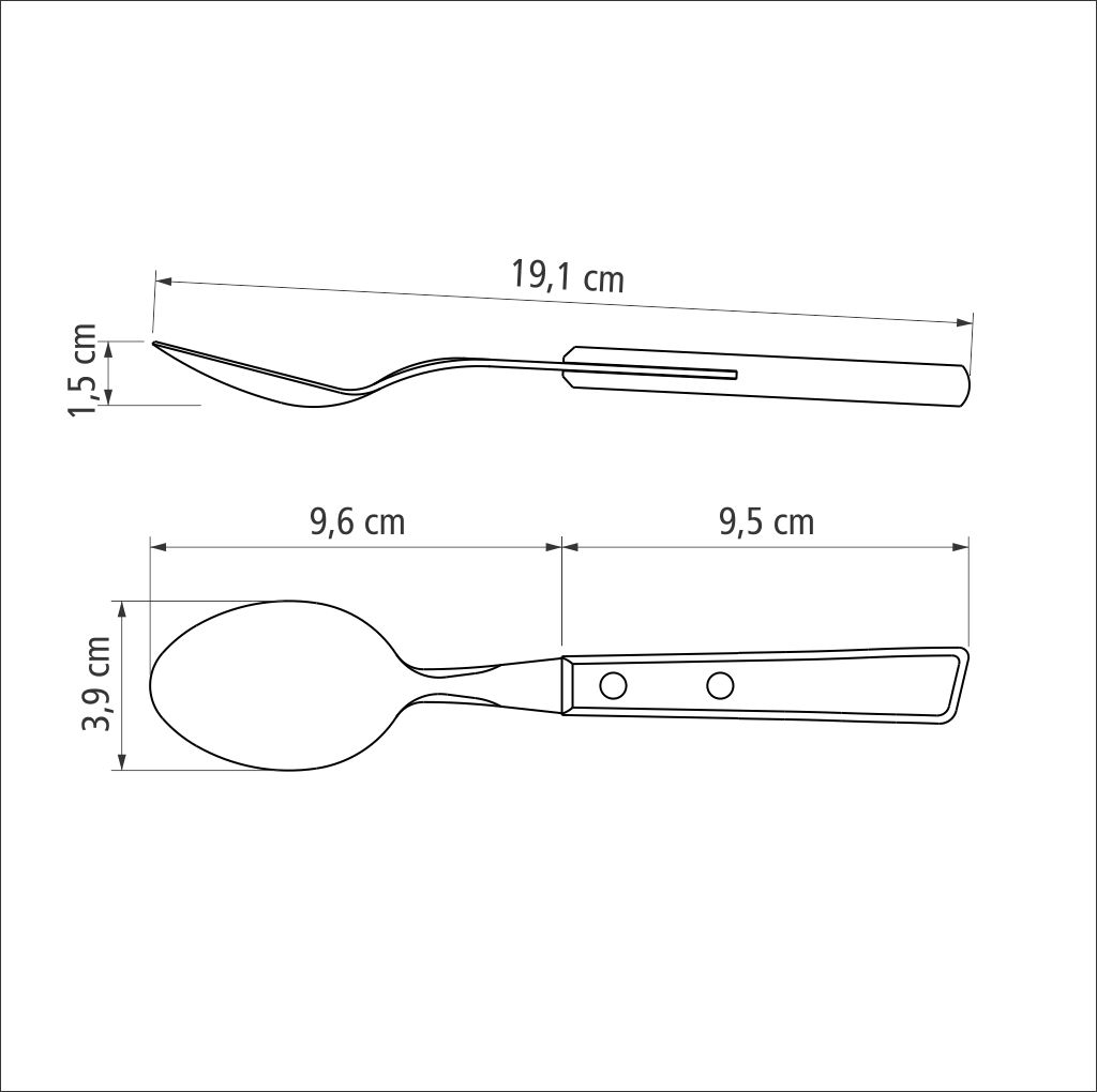 CUCHARA DE MESA TRAMONTINA 22203/300 TRADICIONAL 3 PZS