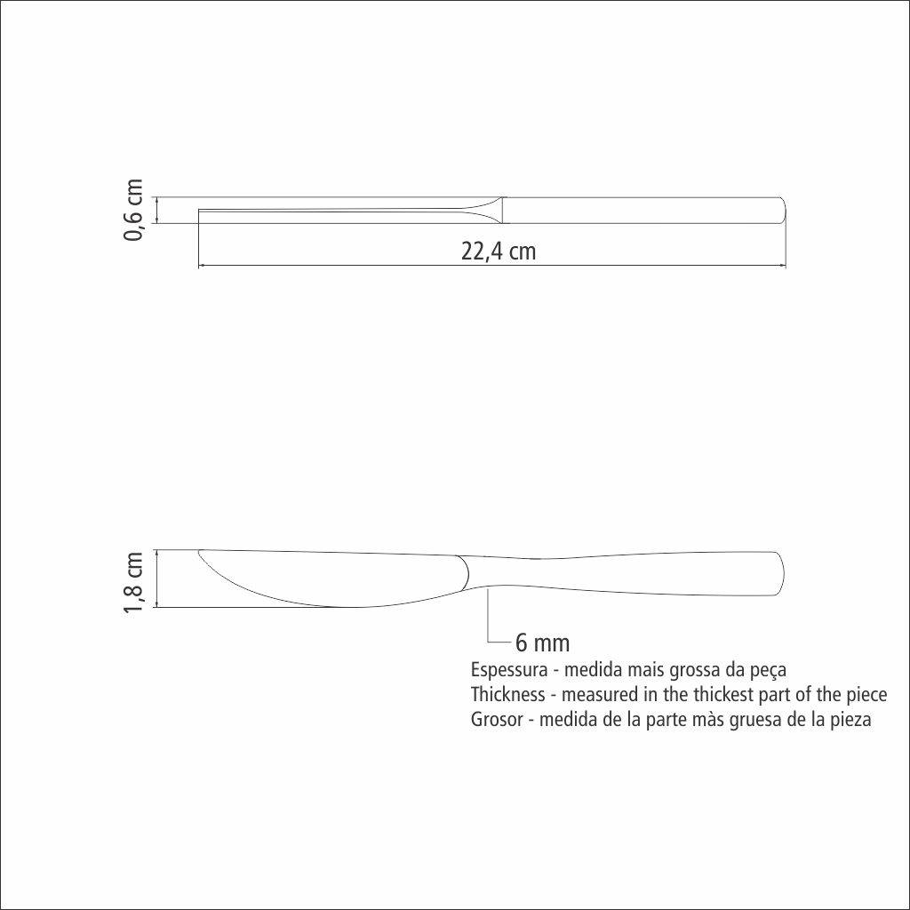 CUCHILLO P/ASADO TRAMONTINA 63934/987 BERLIN 12 PZS