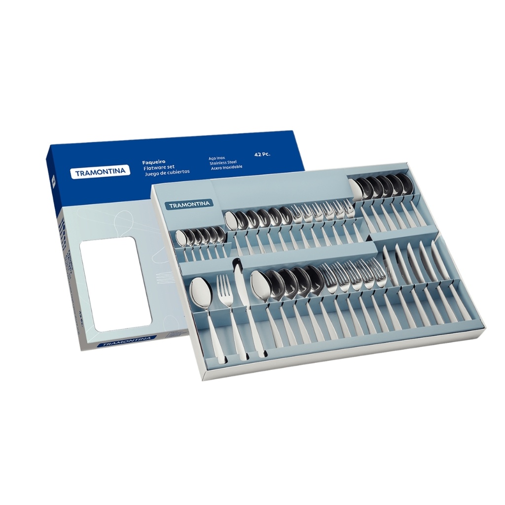 JUEGO DE CUBIERTOS TRAMONTINA 66950/774 COSMOS 42PZS