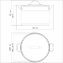 CACEROLA TRAMONTINA 62625/280 PROFESSIONAL 28CM