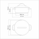 CACEROLA TRAMONTINA 62653/240 ALLEGRA 24CM