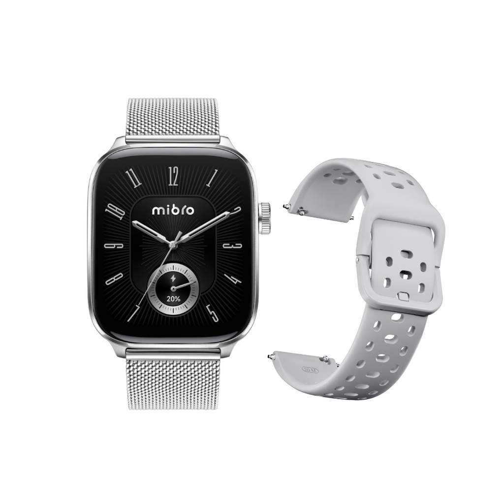 RELOJ MIBRO FIT PLATEADO 