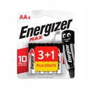 PILA ENERGIZER AA ALCALINA E91-BP 3+1