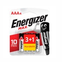 PILA ENERGIZER AAA ALCALINA E92-BP 3+1