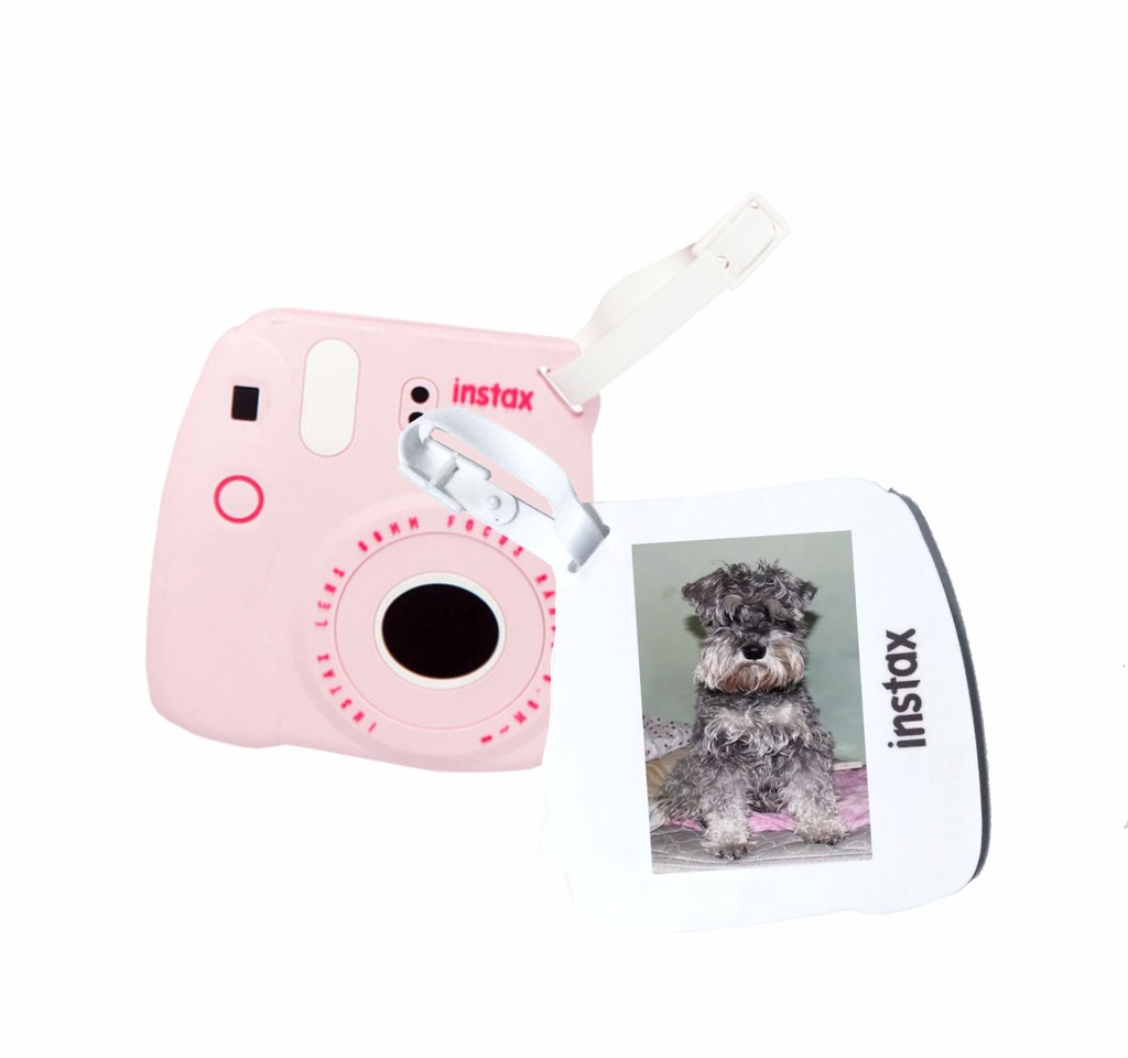 IDENTIFICADOR DE EQUIPAJE FUJI INSTAX MINI SILICONA ROSA