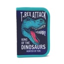 CARTUCHERA CON ÚTILES TRENDY 52587 DINOSAURIO AZUL