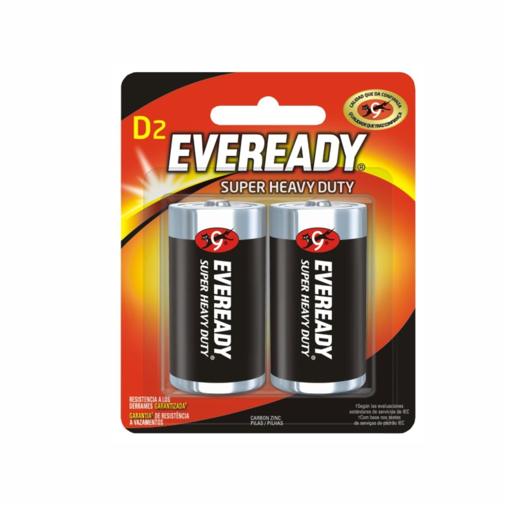 PILA EVEREADY D CARBON 1250 BP2