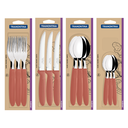 COMBO TRAMONTINA IPANEMA SALMON 24 PZS