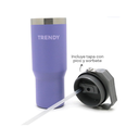 VASO TERMICO TRENDY 17550B 900ML LILA CON PICO