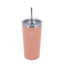 VASO TERMICO TRENDY 18484 600ML ROSA CON SORBETE DE ACERO
