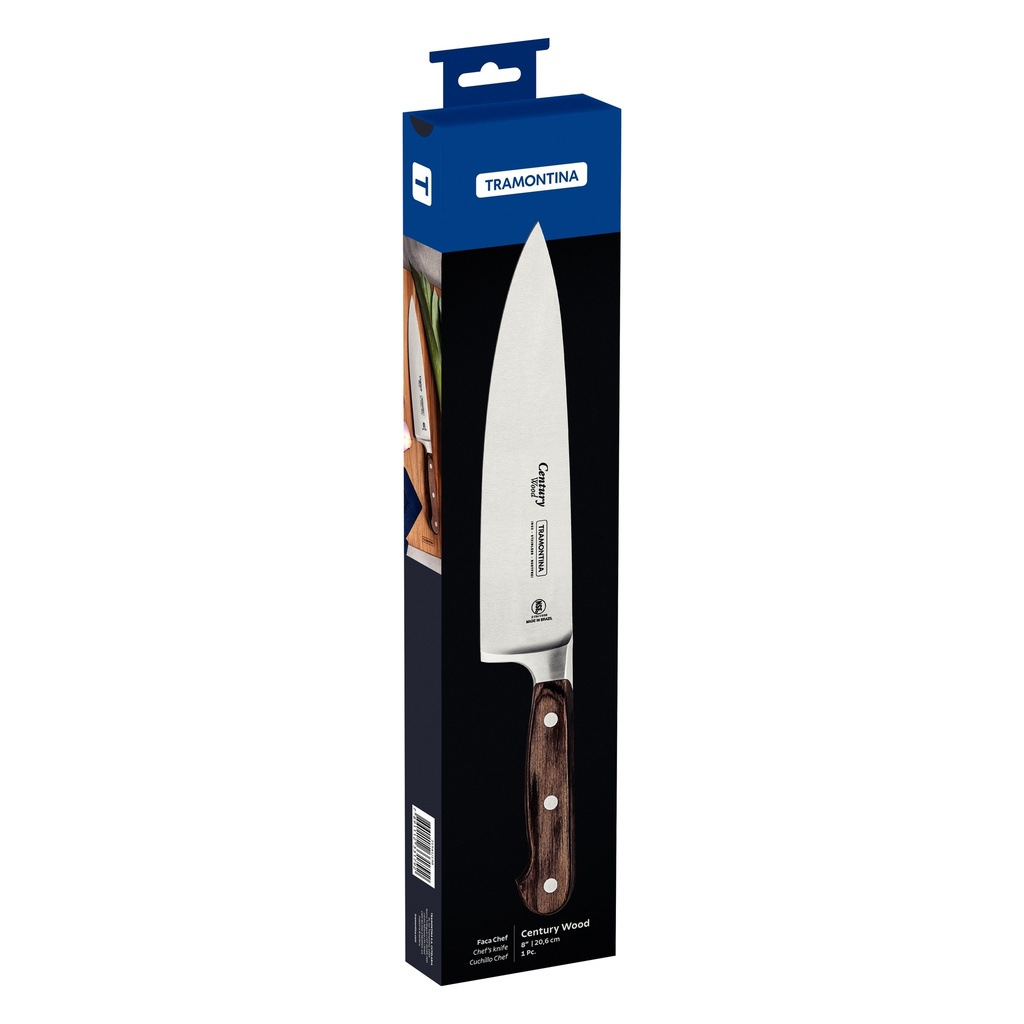 CUCHILLO CHEF TRAMONTINA 21541/198 CENTURY WOOD 8"