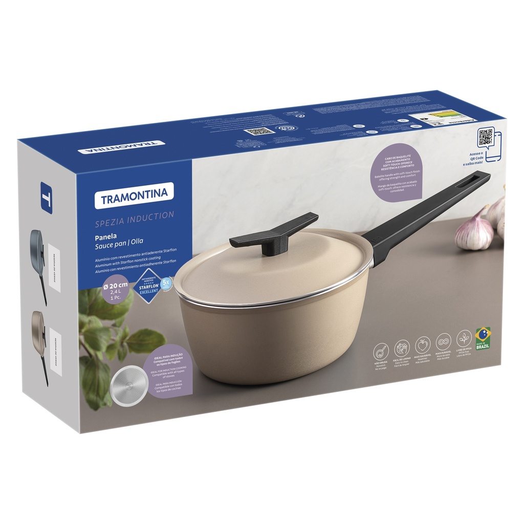 OLLA TRAMONTINA 28373/120 SPEZIA INDUCCION 20CM