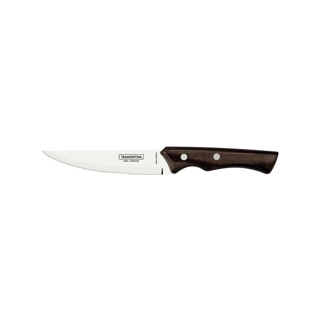 CUCHILLO P/ASADO TRAMONTINA 29810/014 POLYWOOD 5" 12PZS