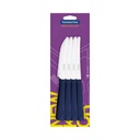 CUCHILLOS P/ASADO TRAMONTINA 23160/914 NEW KOLOR 12PZS AZUL