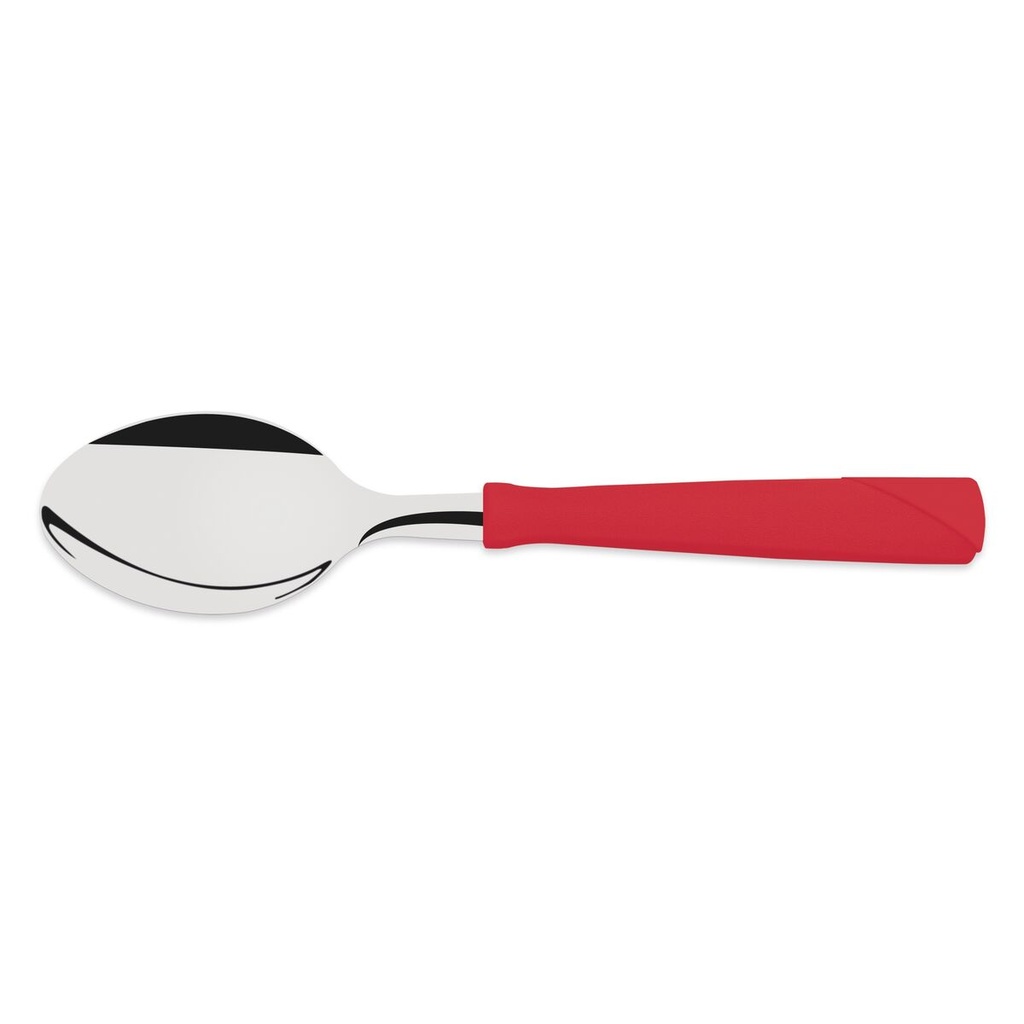 CUCHARA DE TE TRAMONTINA 23167/970 NEW KOLOR 12PZS ROJO