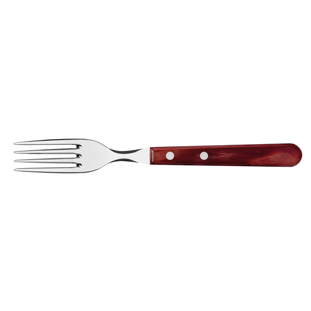 TENEDOR P/ASADO TRAMONTINA 21136/070  JUMBO POLYWOOD 12PZS ROJO