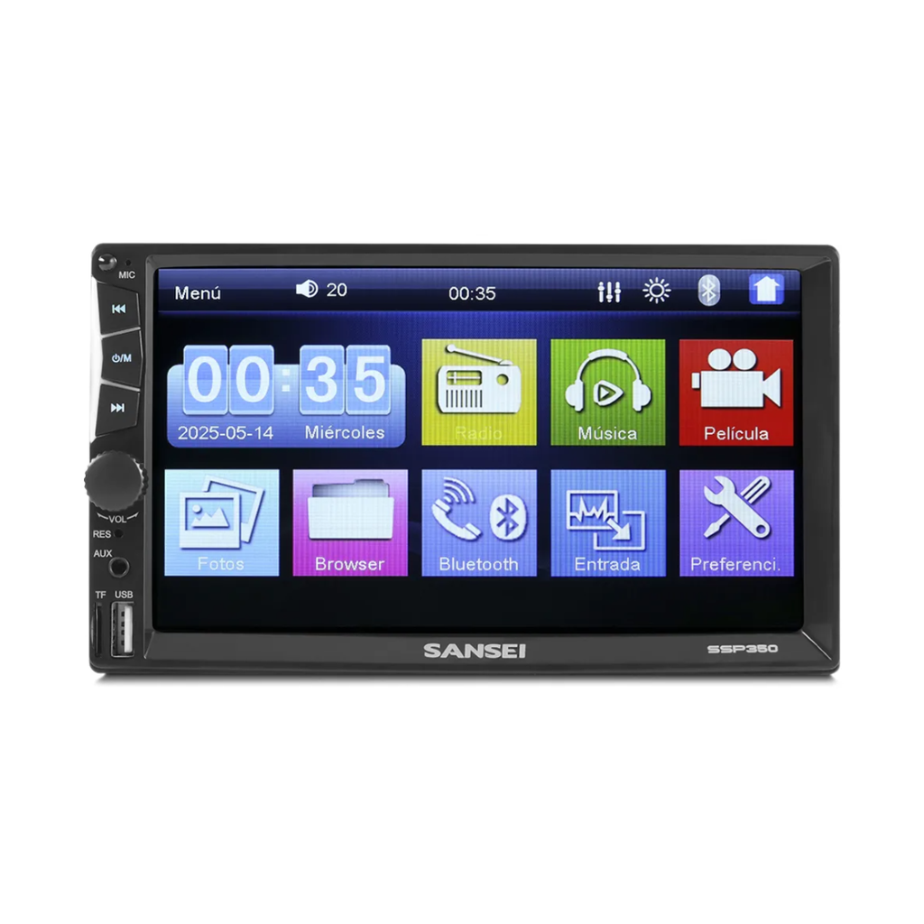 ESTEREO PANTALLA SANSEI SSP350 CONTROL REMOTO