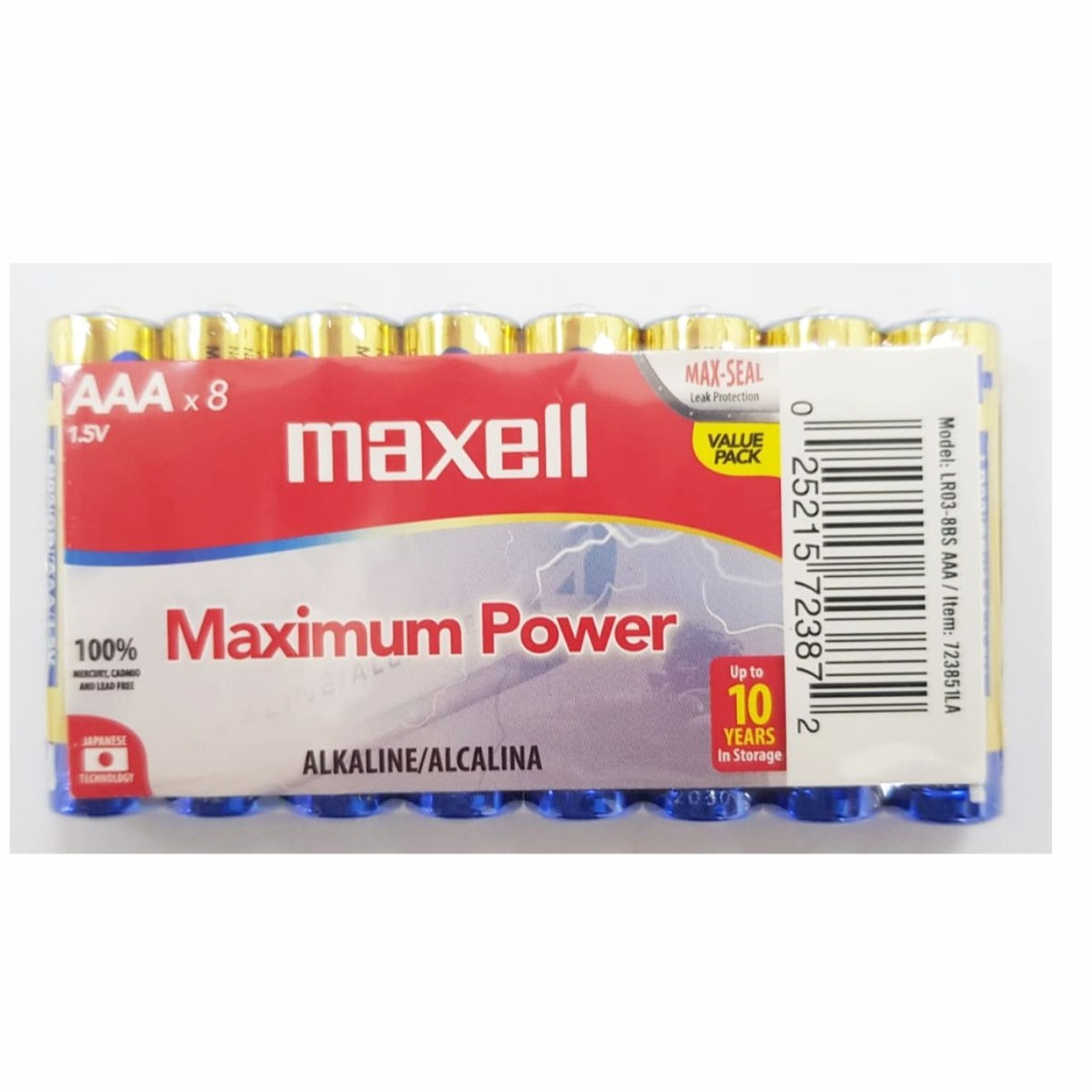 PILA MAXELL AAA ALCALINA BP8