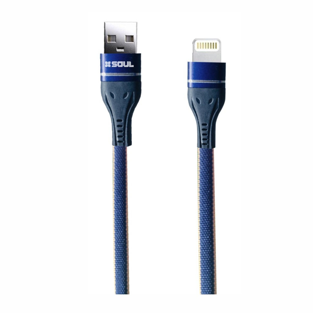 CABLE DE DATOS SOUL DENIM M.USB AZUL