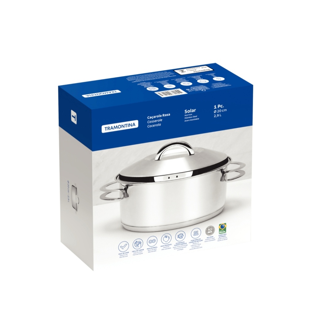 CACEROLA TRAMONTINA 62503/200 SOLAR 20CM