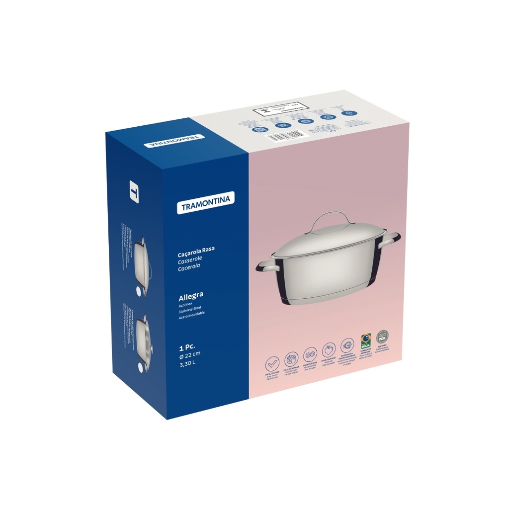 CACEROLA TRAMONTINA 62653/240 ALLEGRA 24CM