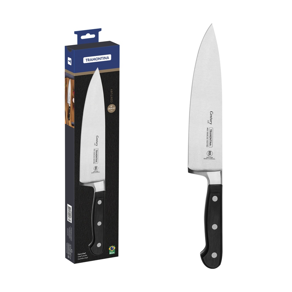 CUCHILLO PROFESIONAL TRAMONTINA 24011/108 CENTURY 8" CHEF