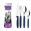 JUEGO DE CUBIERTOS TRAMONTINA 23399/191 IPANEMA 24PZS AZUL