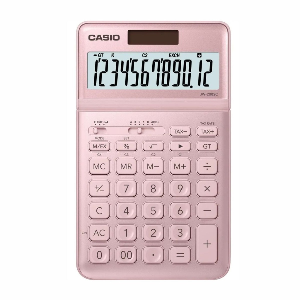 CALCULADORA CASIO JW-200SC ROSA