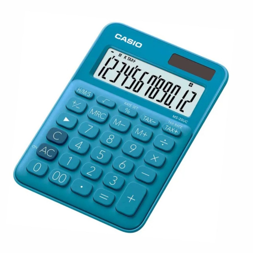 CALCULADORA CASIO MS-20UC AZUL