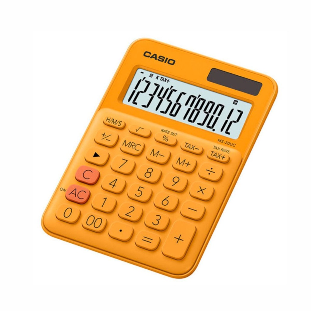 CALCULADORA CASIO MS-20UC NARANJA