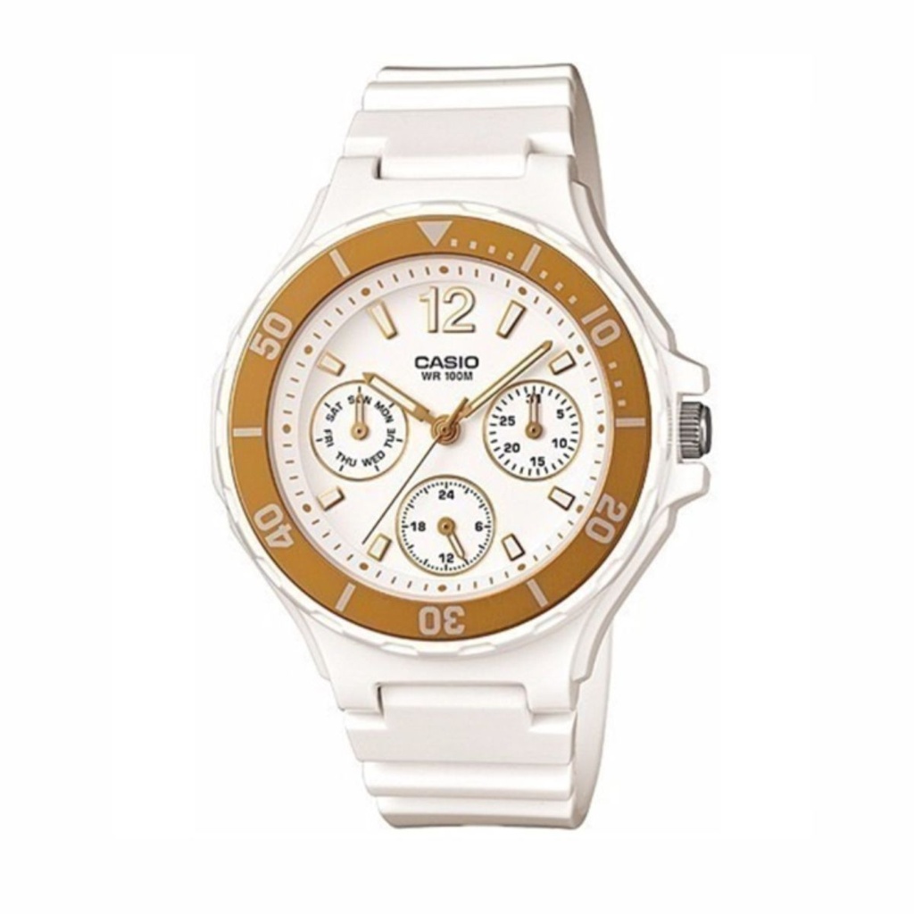 RELOJ CASIO LRW-250H BLANCO Y DORADO