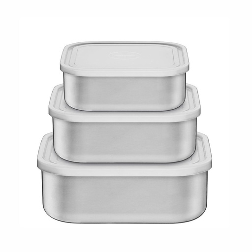 [086-20800] JUEGO DE CONTENEDORES TRAMONTINA 64220/800 FREEZINOX 3PZS CUADRADOS