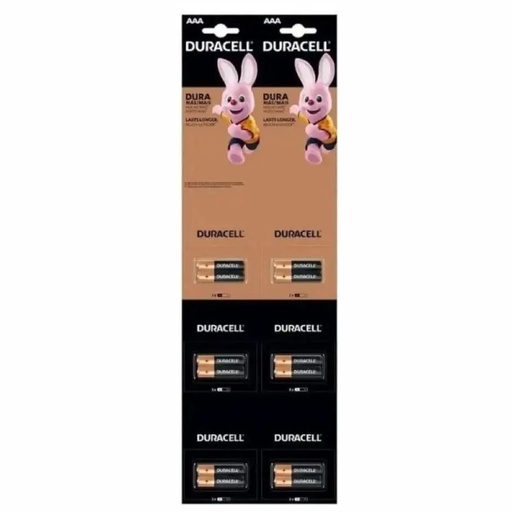 [031-31482] PILA DURACELL AAA ALCALINA BP12 TIRA 6x2